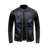 Chaqueta vaquera estilo motociclista vintage para hombre
